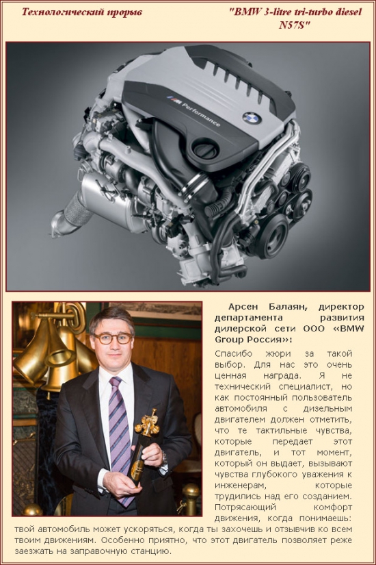 Технологический прорыв BMW 3-litre tri-turbo diesel N57S Технологический прорыв BMW 3-litre tri-turbo diesel N57S