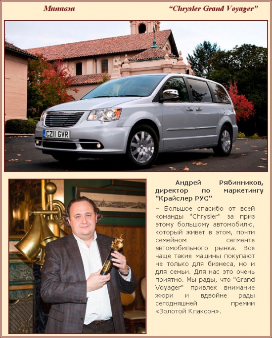 Минивэн Chrysler Grand Voyager Минивэн Chrysler Grand Voyager